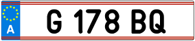 Trailer License Plate